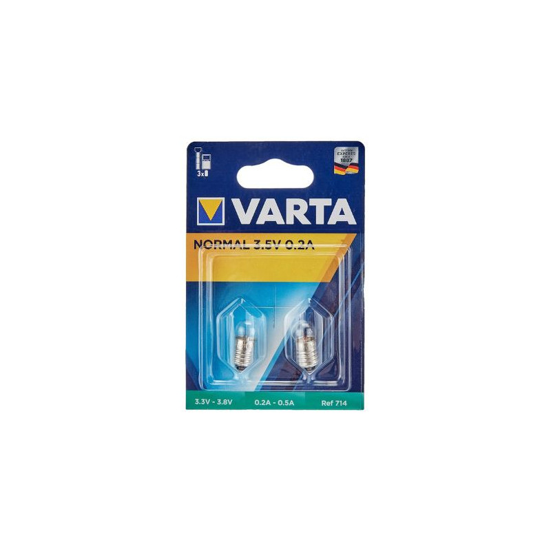 Bombilla para linterna 3,5v 0,2A Rosca VARTA UUS