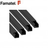 Canal mini 10x20mm 2 metros Negra adhesiva FAMATEL C1/24