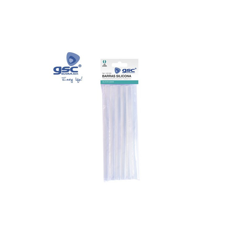 Barras de silicona transparente Diámetro 11mm Bolsa de 6 unidades GSC C10/100