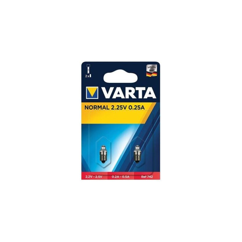 Bombilla para linterna 2,25V 0,2A Argon VARTA UUS