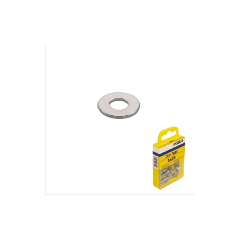 Blister arandela lisa DIN 125A M8 mm cincado Blister de 40 unidades CELO