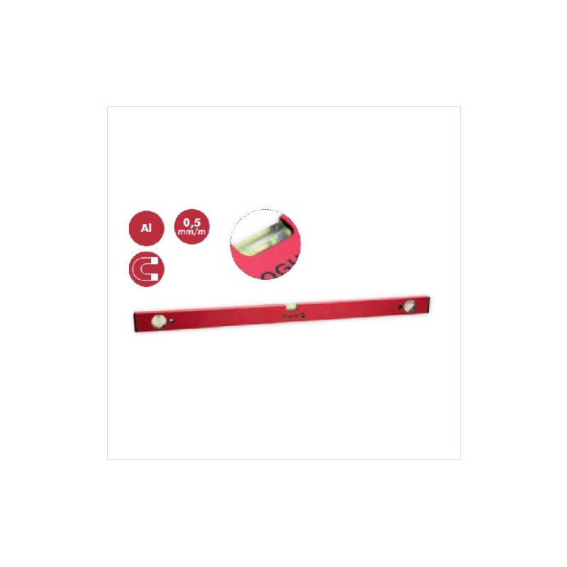 Nivel tubular magnético aluMinio 3 fiolas 400mm DOGHER