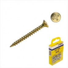 Tornillo VELOX rosca completa cabeza avellanada PZ 5x80mm bicromatado Blister 10 uds. CELO