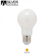 Bombilla Estándar LED E27 5w 3000K 1055Lm (Energy CLASE A) 220V SILVER C10