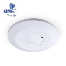 Detector movimiento superficie techo microondas Regulable Diámetro 115 x 24 mm 220V 360g IP20 GSC C1