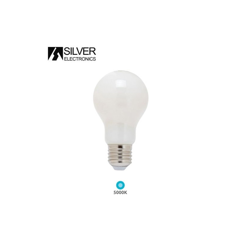 Bombilla Estándar LED E27 7,2w 6000K 1521Lm (Energy CLASE A) 220V SILVER C10