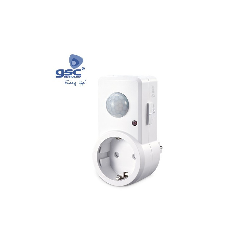 Detector movimiento Superficie Regulable con Base schuko 45 x 81,5 x 98,3 mm 220V 120g GSC C1/50