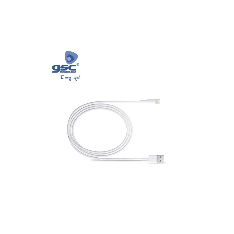 Conexion USB para iPhone 5/5s/6/6s/7 IPAD (Lighting) - 1 metro GSC C1/300