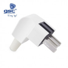 Clavija 25A 220V TT Lateral Blanco 6000w Para hornos y cocinas Retractilado GSC C10/100