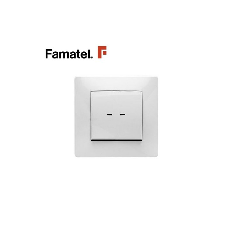 Mecanismo empotrar Serie HABITAT15 Pulsadores luz luminoso 10A Blanco FAMATEL / 6