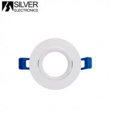 Aro redondo basculante Blanco Diámetro Empotra. 95mm TALUS SILVER C1