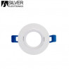 Aro redondo basculante Blanco Diámetro Empotra. 95mm TALUS SILVER C1