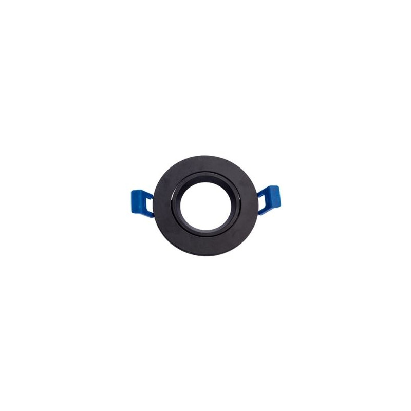 Aro redondo basculante Negro GU10 No incluido Diámetro 85mm Diámetro empotr. 75mm BOLT SILVER C1