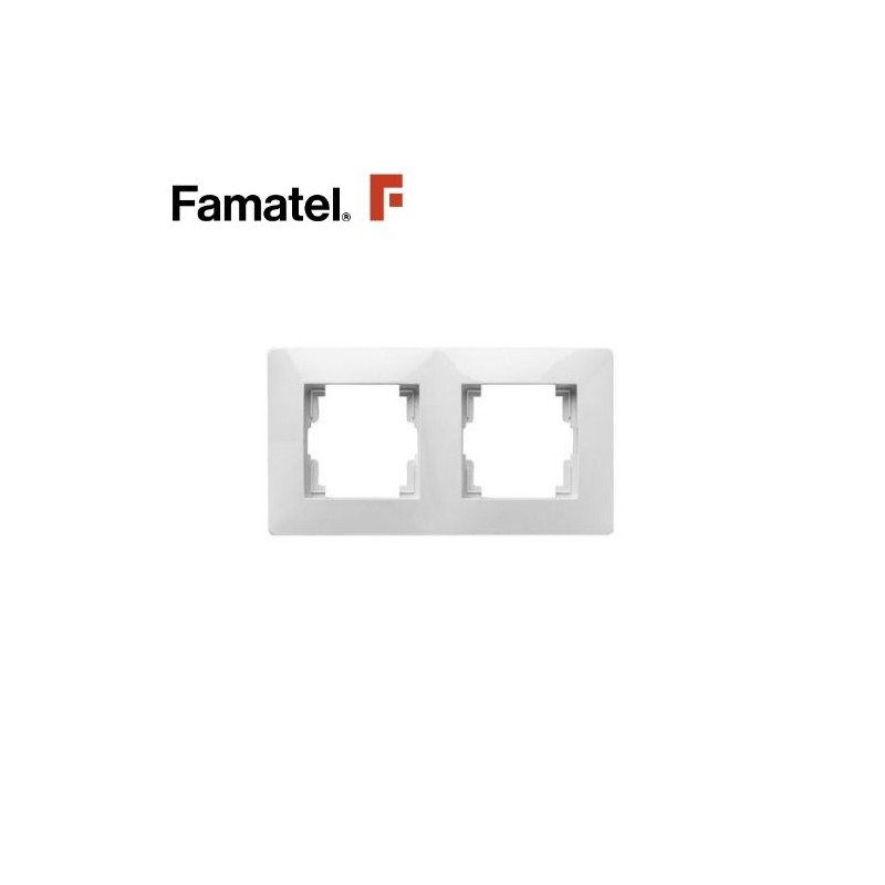 Embellecedor Serie HABITAT15 2 modulos Blanco FAMATEL / 25