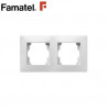 Embellecedor Serie HABITAT15 2 modulos Blanco FAMATEL / 25