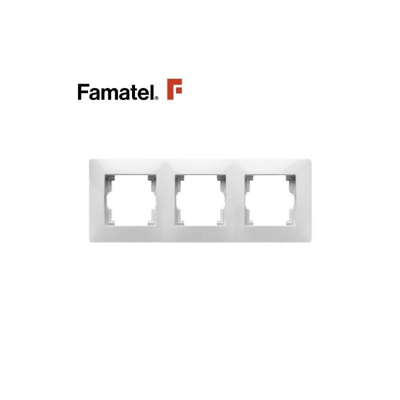 Embellecedor Serie HABITAT15 3 modulos Blanco FAMATEL / 20