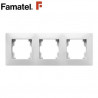 Embellecedor Serie HABITAT15 3 modulos Blanco FAMATEL / 20