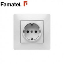 Mecanismo empotrar Serie HABITAT15 Base TT 16V-220V Blanco FAMATEL / 10