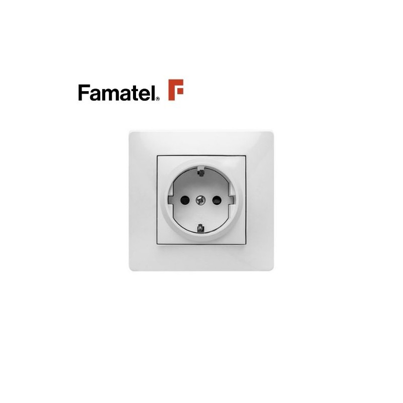 Mecanismo empotrar Serie HABITAT15 Base TT 16V-220V Blanco FAMATEL / 10