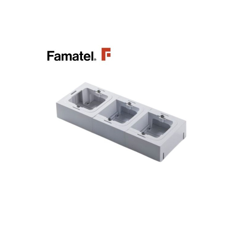 Caja superficie triple para mecanismos de empotrar Serie HABITAT15 FAMATEL / 4