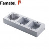 Caja superficie triple para mecanismos de empotrar Serie HABITAT15 FAMATEL / 4