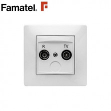 Mecanismo empotrar Serie HABITAT15 Base TV Blanco FAMATEL / 6