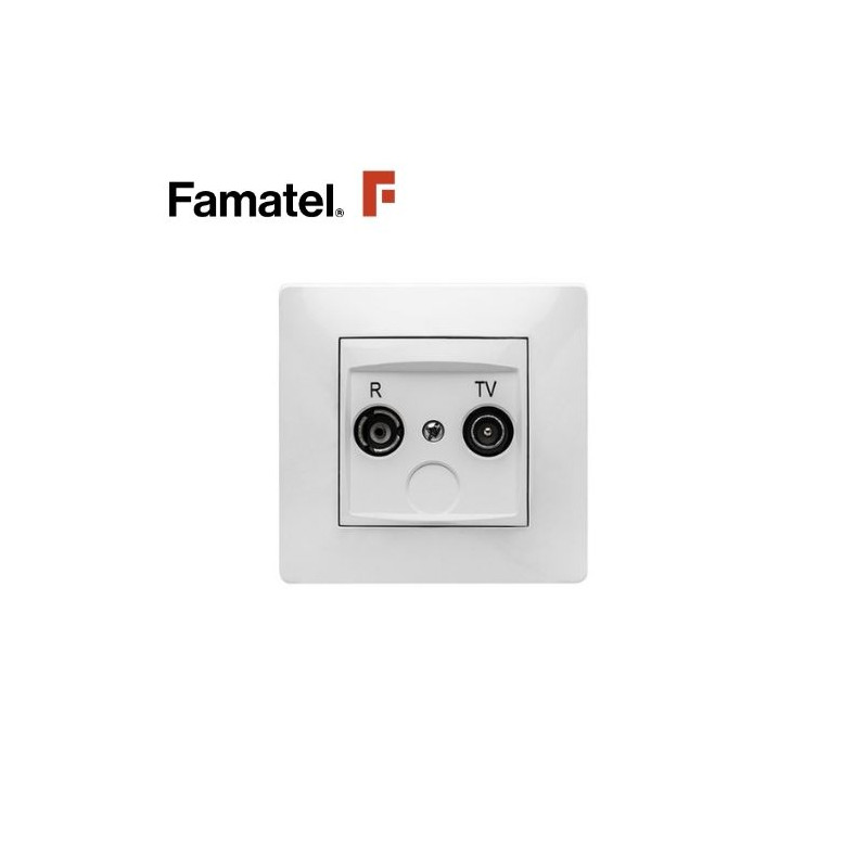 Mecanismo empotrar Serie HABITAT15 Base TV Blanco FAMATEL / 6
