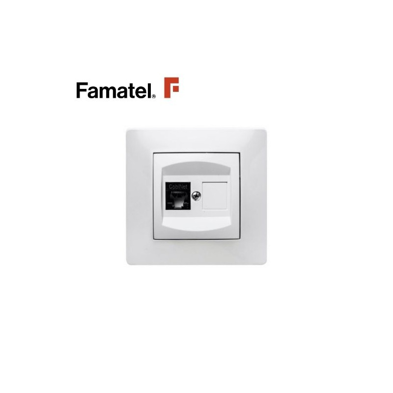 Mecanismo empotrar Serie HABITAT15 Toma RJ45 Blanco FAMATEL / 6