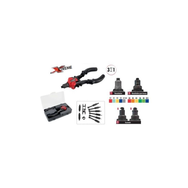 Remachadora manual profesional multifunción 3 en 1 DOGHER