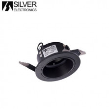 Aro redondo basculante Negro Diámetro empotra. 75mm SONA SILVER UUS