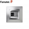 Mecanismo empotrar Serie HABITAT15 Toma RJ45 Color Aluminio FAMATEL / 6