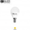 Bombilla Esférica LED E14 7w 4000K 660Lm 220V SILVER C10