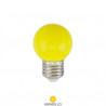 Bombilla Esférica LED E27 1w Amarillo DECORATIVA IP44 220V PREMIUM SILVER C10