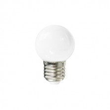 Bombilla Esférica LED E27 1w Blanco DECORATIVA IP44 220V PREMIUM SILVER C10