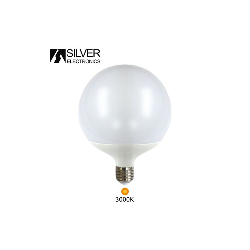 Bombilla Globo LED E27 G120 15w 3000K 1350Lm 220V PREMIUM SILVER C1