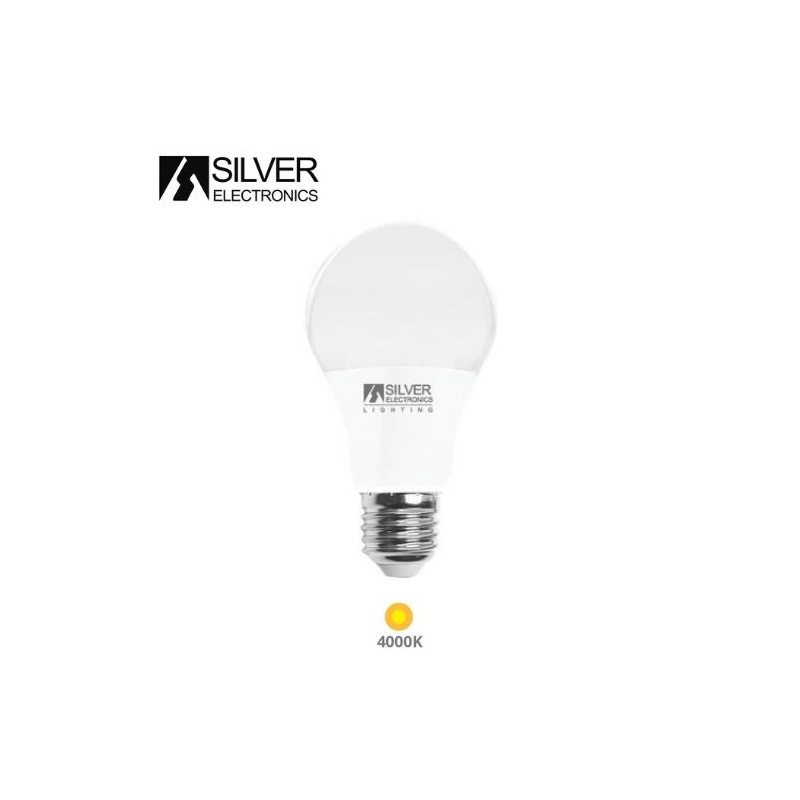 Bombilla Estándar LED E27 20w 4000K 2200Lm 220V SILVER C10
