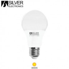Bombilla Estándar LED E27 15w 4000K 1650Lm 220V SILVER C10