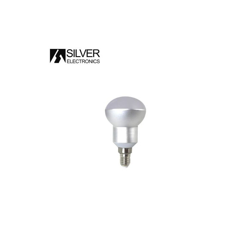 Bombilla Reflectora LED E14 R50 6w 3000K 530Lm 220V PREMIUM SILVER C10