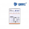 Timbre inalámbrico + Sensor apertura 150M 85dB 220V con pulsador a pilas  IP44 GSC C16/64