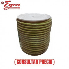 Cuerda Poliéster Driza-Trenzada 8mm Kaki Rollo 100m EGEA