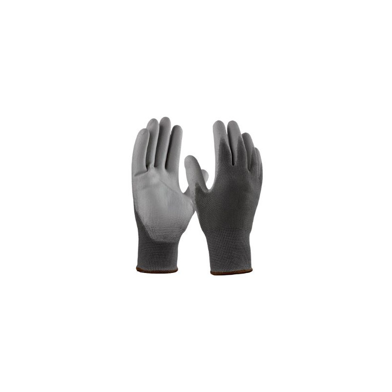 Guantes POLIÉSTER Recubierto de Poliuretano Gris T9 Arcotek C144