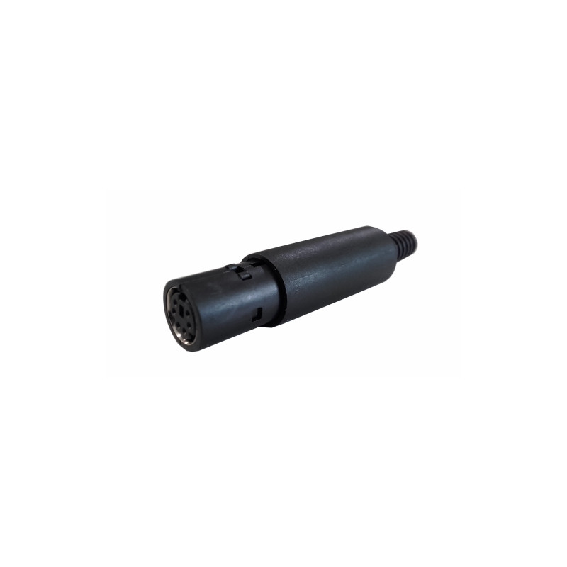 Conector Hembra mini-DIN aerea 6P AVALVA