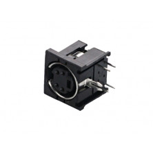 Conector Hembra mini-DIN con impreso 4P AVALVA