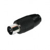 Conector Hembra TV 9.5mm recta. Negra
