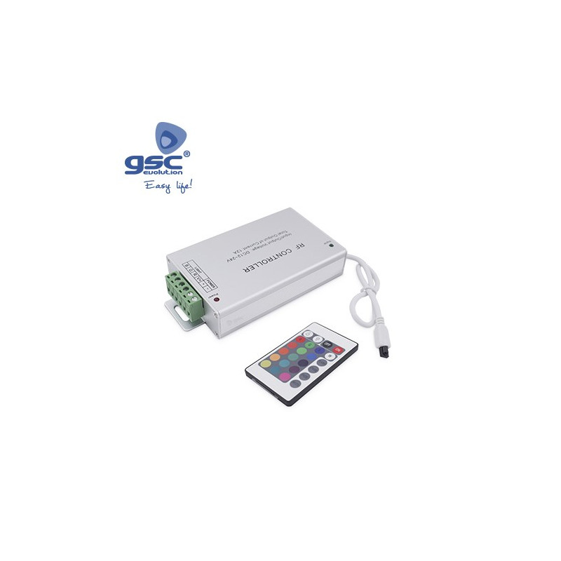 Controlador / regulador para Tira de LED RGB 12-24v max. 144w con Mando GSC C1/50