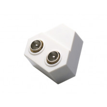 Adaptador TV 1Hembra-2M 9.5 AVALVA