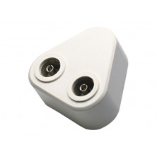 Adaptador TV 1M-2Hembra 9.5mm AVALVA