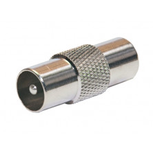 Conector TV 1M-1M metalico AVALVA