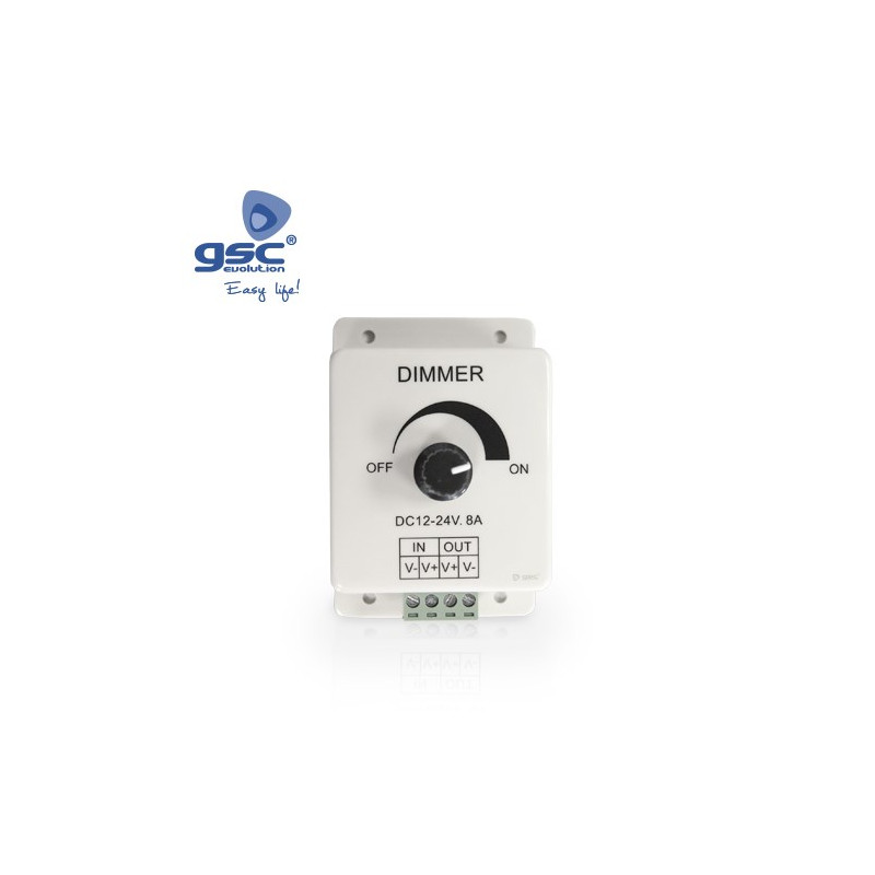 Controlador / regulador para Tira de LED Monocolor 12-24v max. 96w pared GSC C1/1