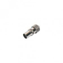 Conector Macho TV metalico para Cable microcoaxiales AVALVA